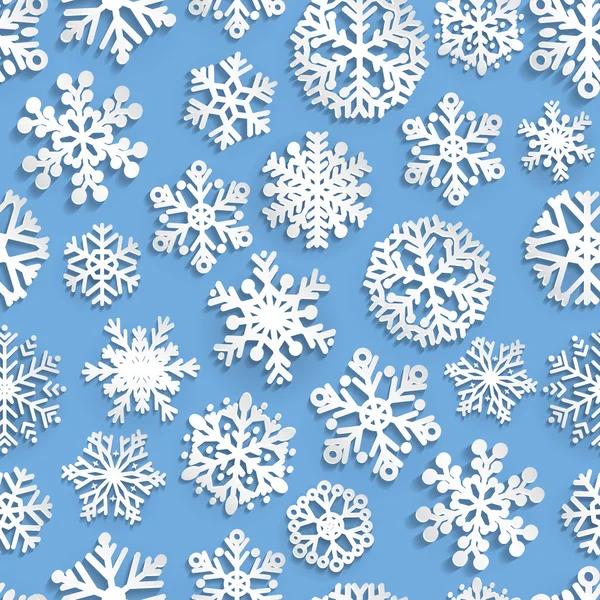 Wzór papieru śniegu — Wektor stockowy