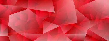 Işığın kırmızı renklerde kırılması ve vurgulanması ile soyut kristal arkaplan