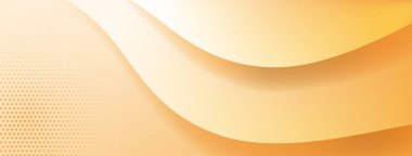 Kavisli çizgilerden ve sarı renkli yarım tonlu noktalardan oluşan soyut arkaplan