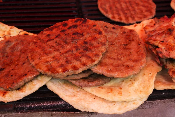 Carne con mucho pimentón chile — Foto de Stock