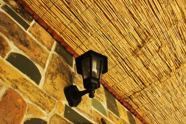 Vintage taş duvar lambası