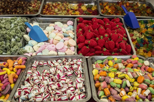 在市场中的糖果 — 图库照片