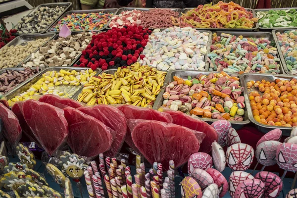 Bonbons auf dem Markt — Stockfoto