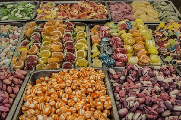 Bonbons auf dem Markt — Stockfoto