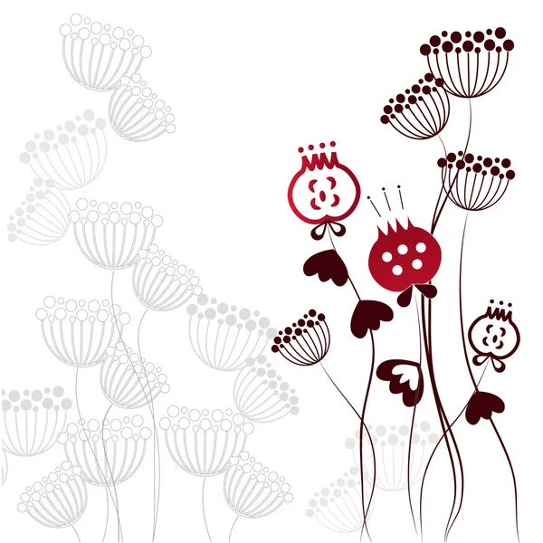 Schattig bloemen achtergrond — Stockvector