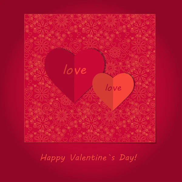 Valentines day card — Stock Vector