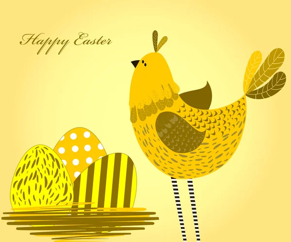 Easter greetings card — Stock Vector