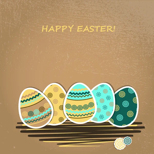 Easter greetings card — Stock Vector