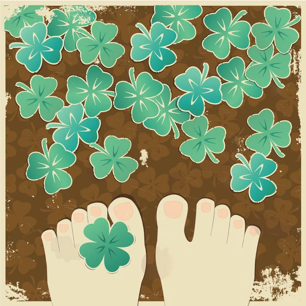 Clover background — Stockvector