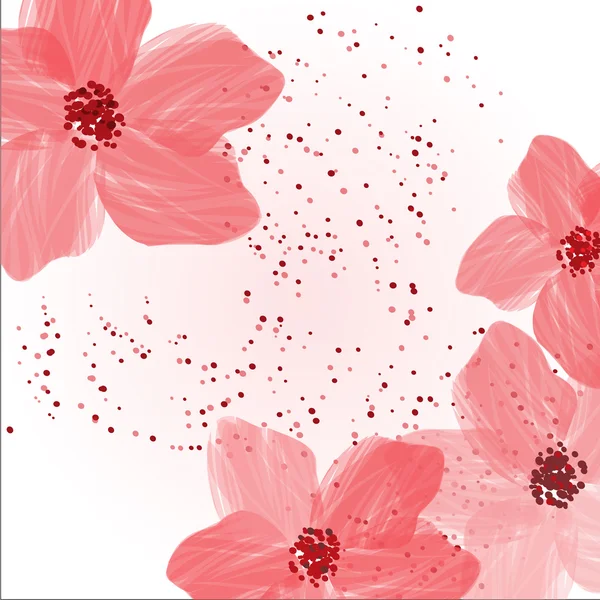 Fond abstrait floral — Image vectorielle