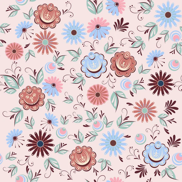 Floral seamless — Stock Vector