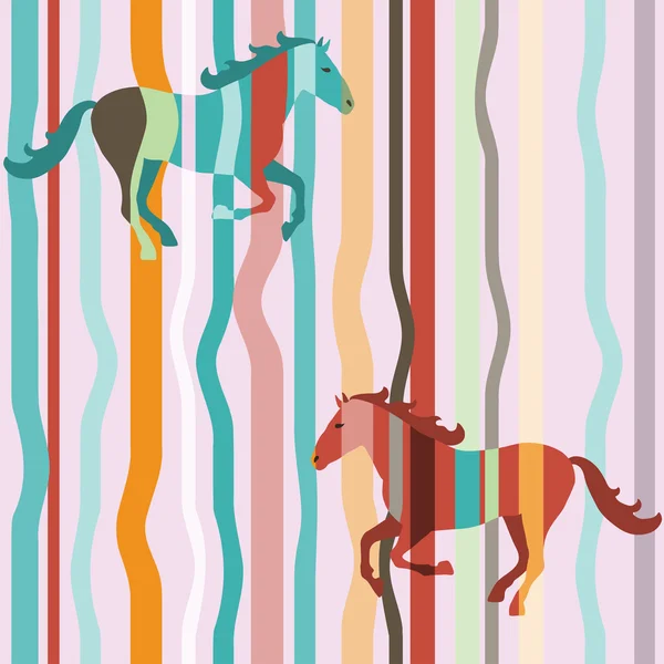 Horse seamless pattern. — Stockvector