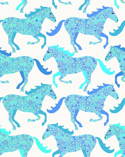 Horse seamless pattern. — Stockvector
