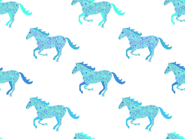 Horse seamless pattern. — Stock Vector