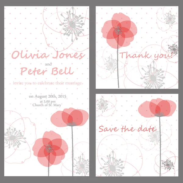 Bridal shower or wedding invitation or card — Stockvector