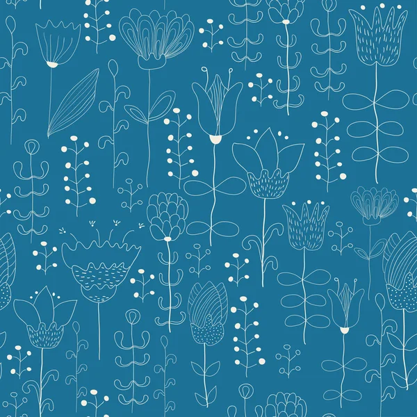 Floral naadloze — Stockvector