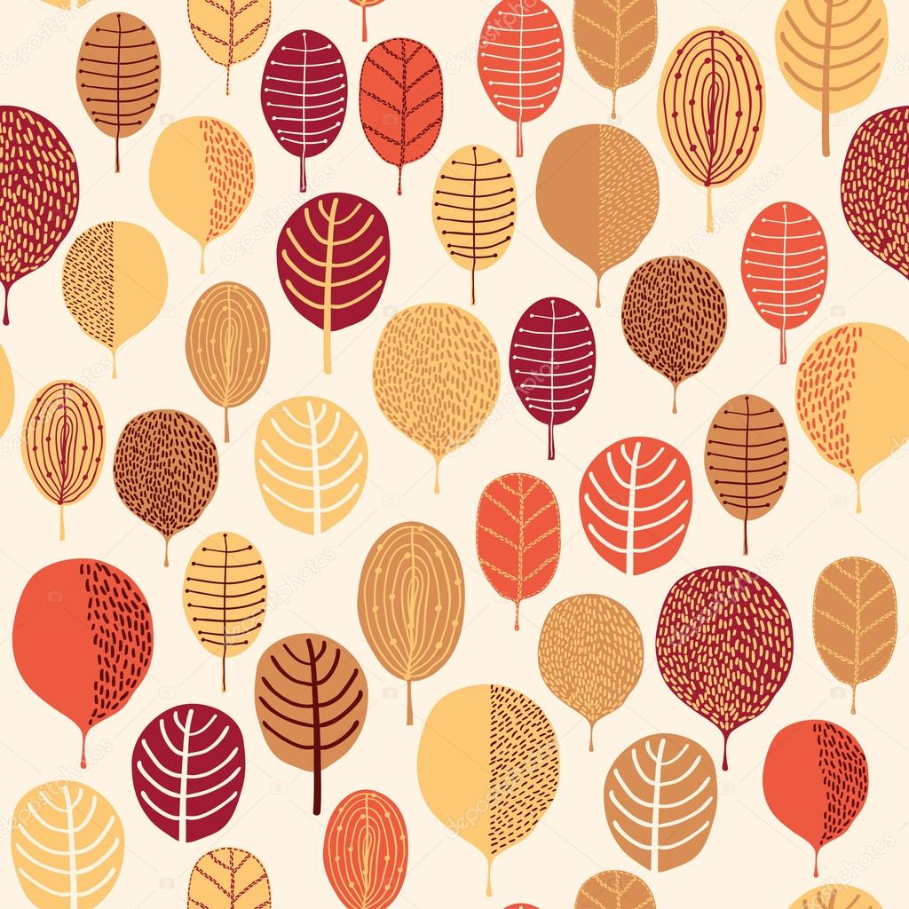 Seamless leaf pattern