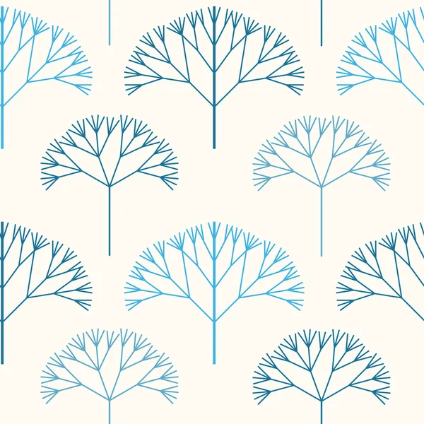 Bosque sin costura — Vector de stock