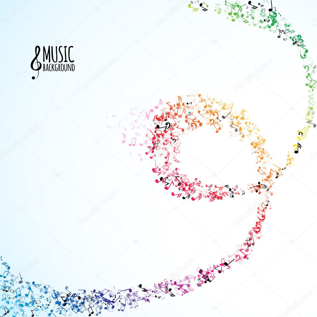 Various music notes