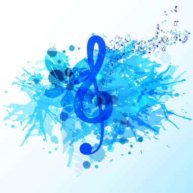 çeşitli müzik notlar arka plan