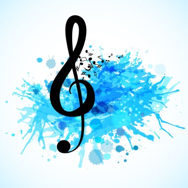 çeşitli müzik notlar arka plan