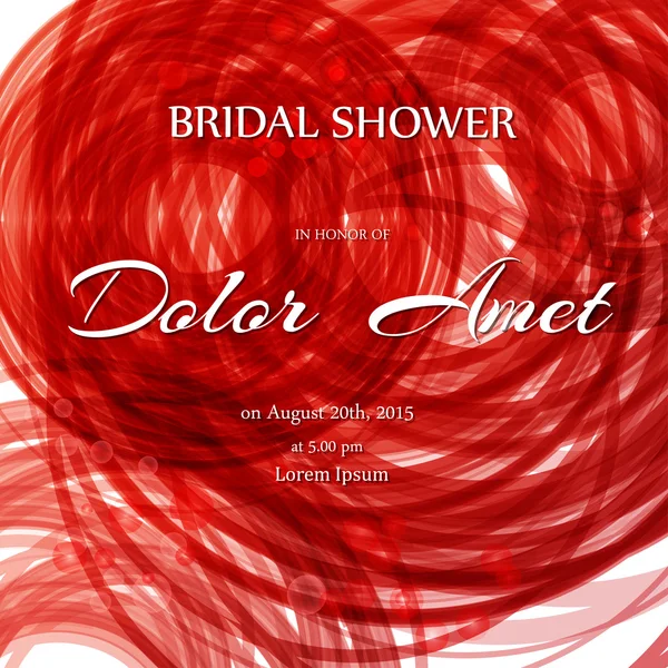 Bridal shower or wedding invitation or card — Stockvector
