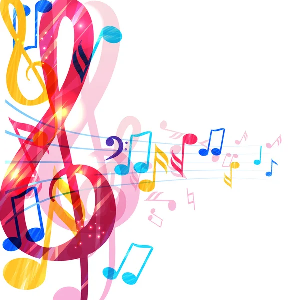 Fondo musical — Vector de stock