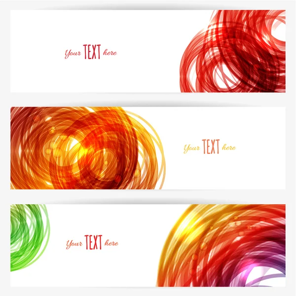 Abstracte banners — Stockvector