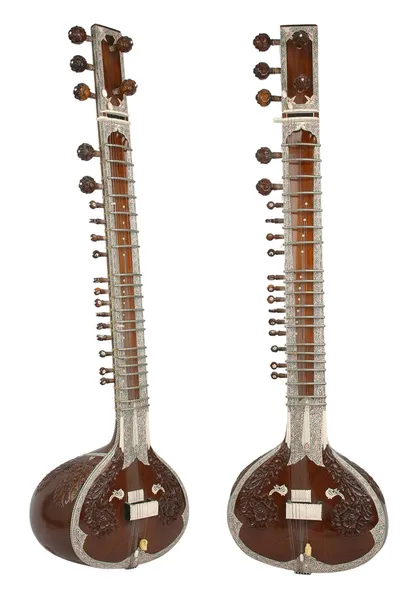 Sitar, un instrument à cordes de l'Inde Images De Stock Libres De Droits