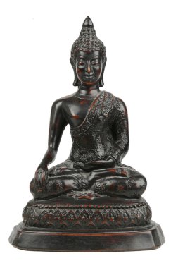 küçük ahşap Buda heykeli