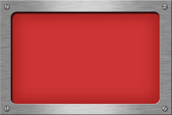 metal plaka ile dikdörtgenplaca metálica con un rectángulo.