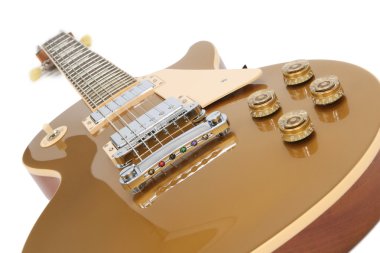 Electric Guitar (Gibson Les Paul Gold Top) clipart
