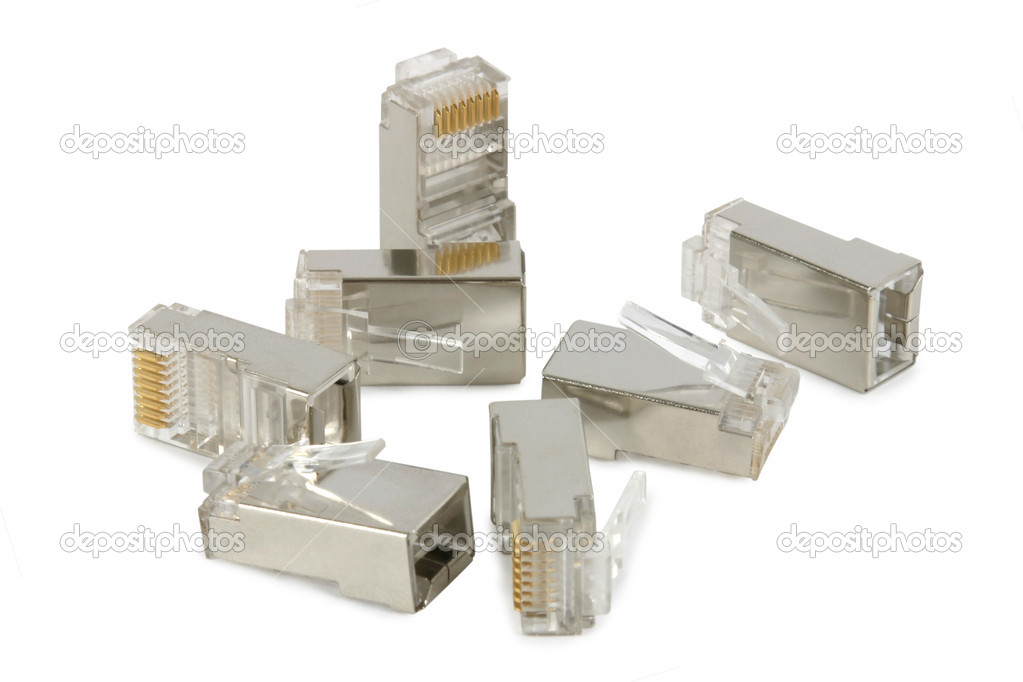 RJ-45 Connectors Stock Photo by ©martijnmulder 14472467