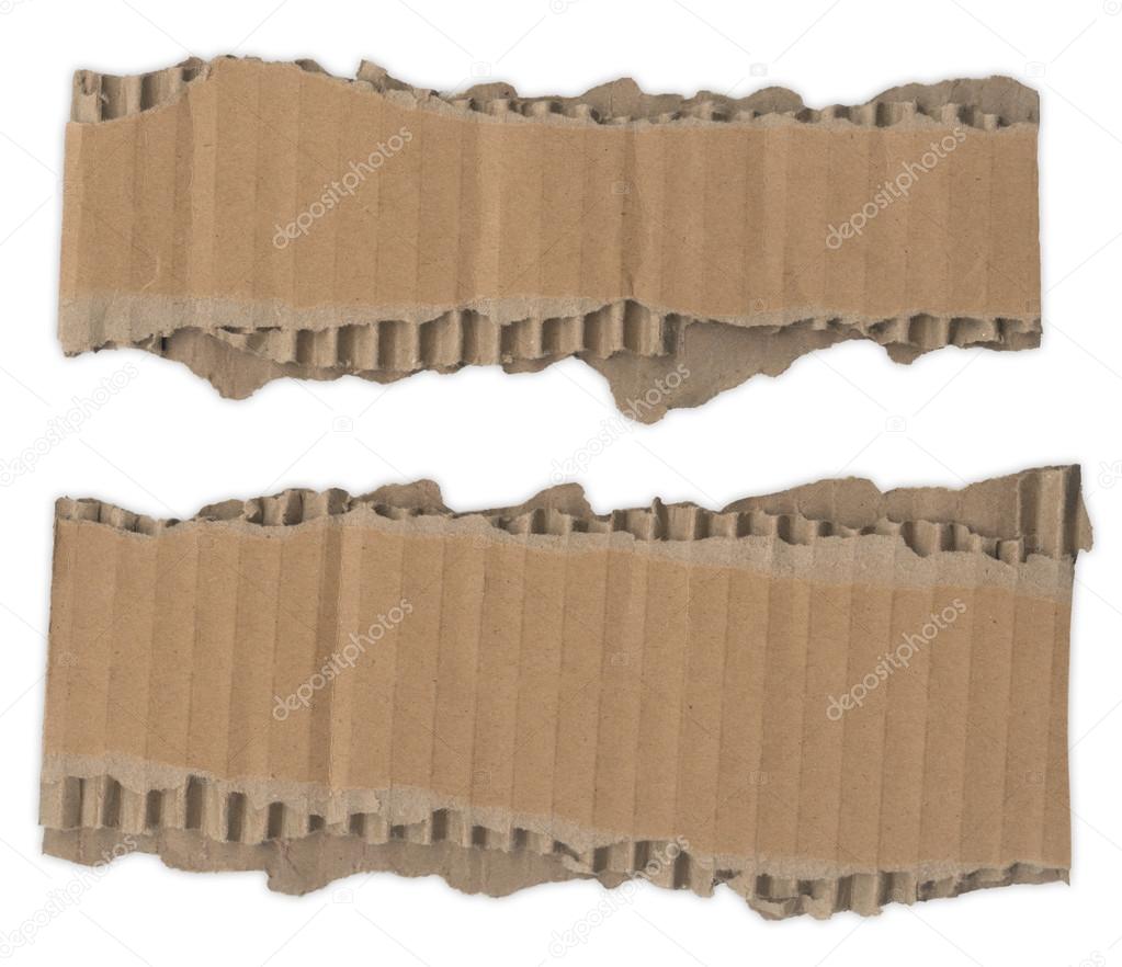 Torn Cardboard Strips Torn Cardboard Strips