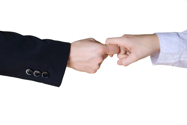 Two business hands in rivalry — Stock Photo, Image