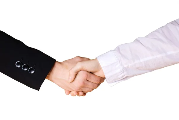 Handshake between business hands — Stock Photo, Image