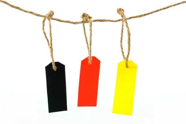 Tags hanging — Stock Photo, Image