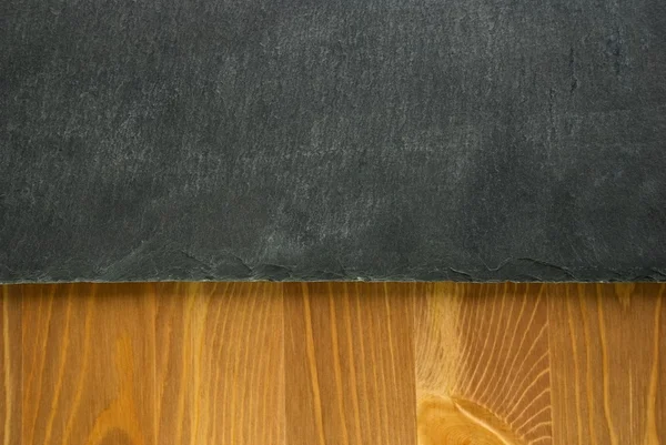 Slate and wood background — Stock Photo, Image