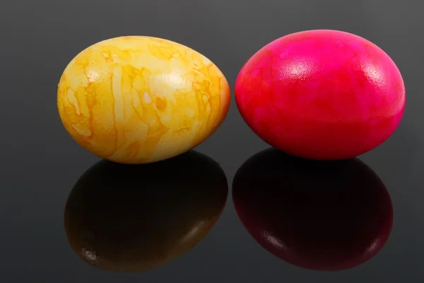 Two painted eggs — Stock Photo, Image