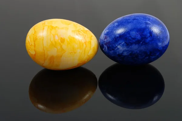 Két festett tojások — Stock Fotó