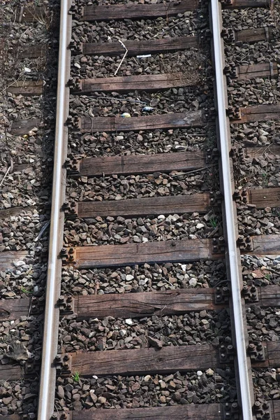 Железнодорожные пути — стоковое фото