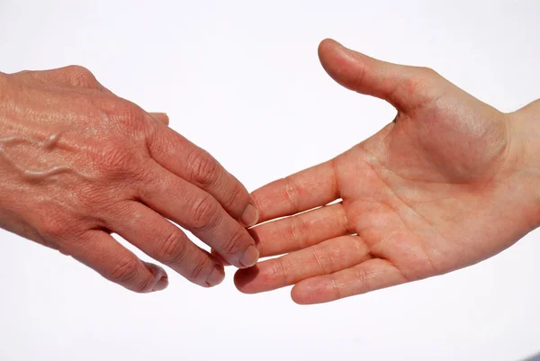 Two hands, handshake — Stock Photo, Image