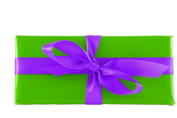 One green present — Stock Photo, Image