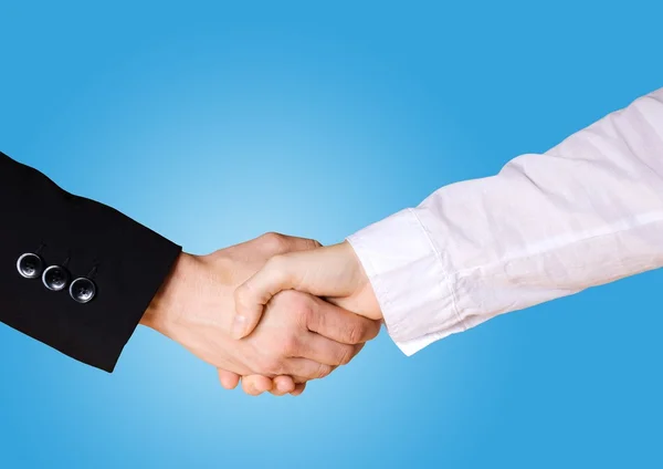 Handshake between business — Stock Photo, Image