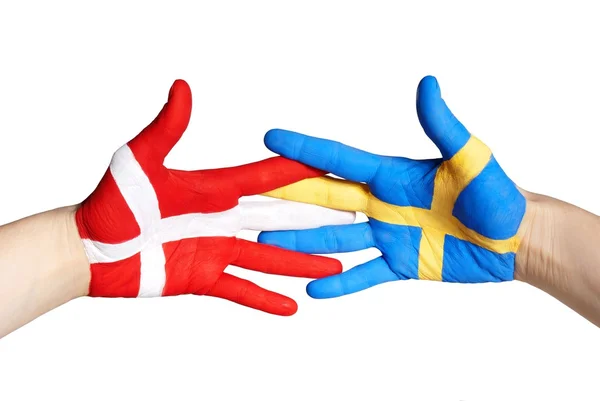 Denemarken en Zweden — Stockfoto