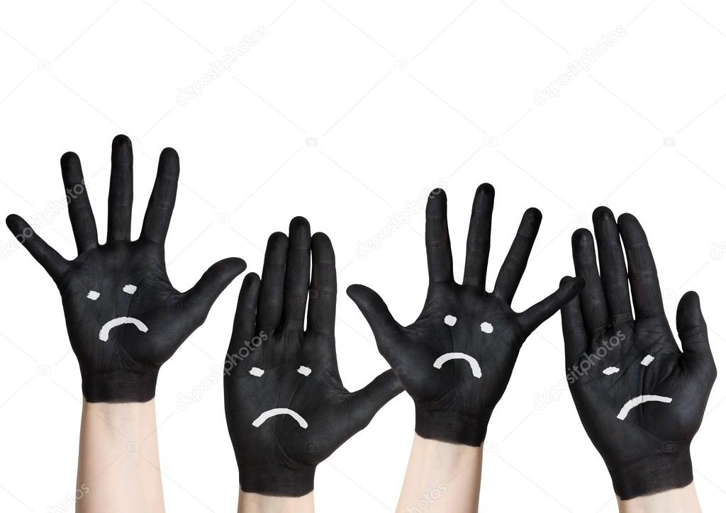 sad hands