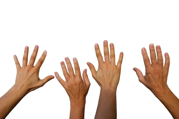 Hands waving — Stock Photo, Image