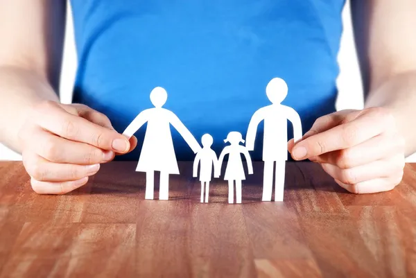 Holding a family — Stock Photo, Image