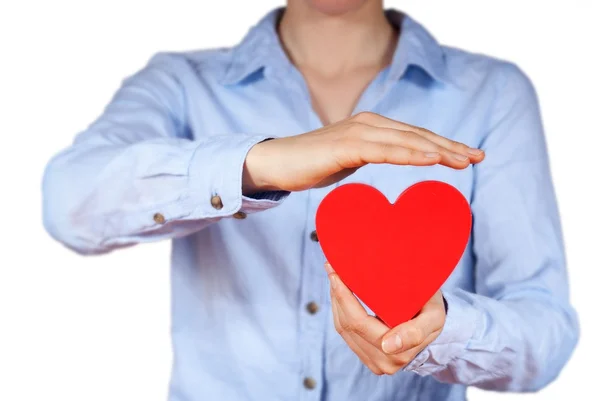 Person holding a heart — Stock Photo, Image