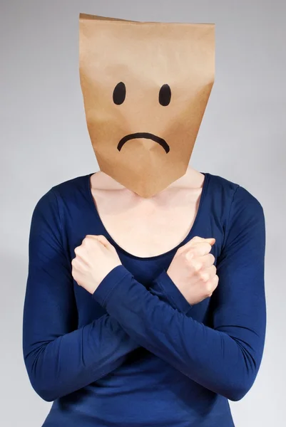 Sad looking person — Stock Photo, Image